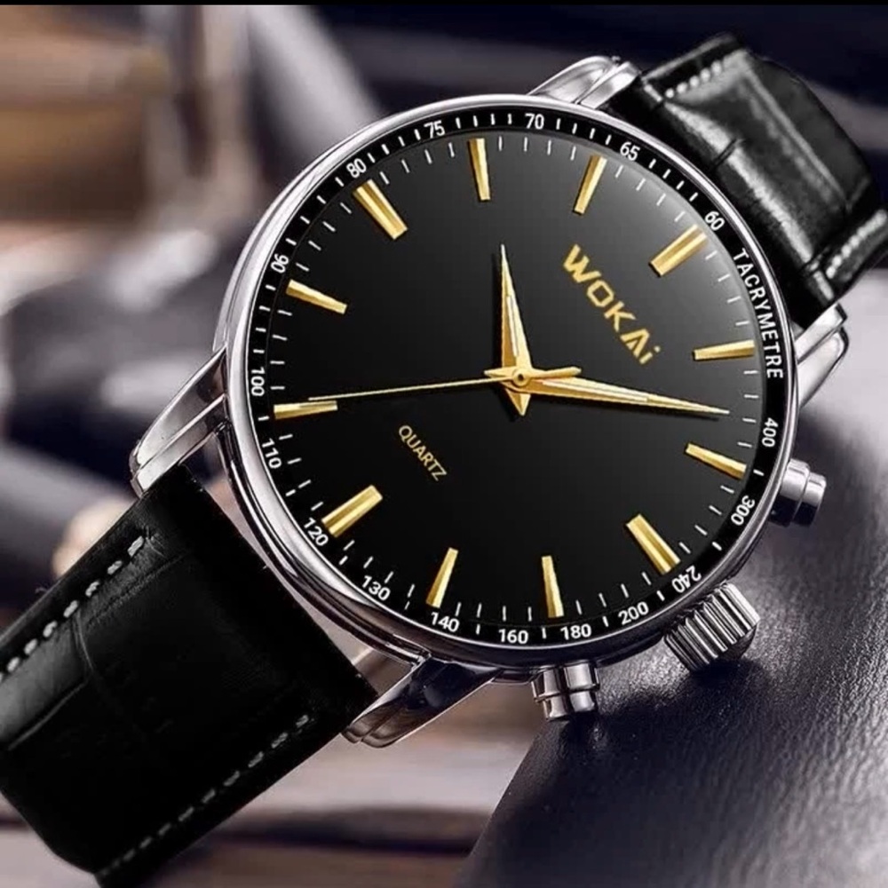 Men's Watches Business Wrist Watch Luxury Leather Strap Analog Watches Quartz